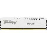 Kingston FURY DIMM 16 GB DDR5-5600  , Arbeitsspeicher weiß, KF556C40BW-16, FURY Beast, INTEL XMP