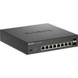 D-Link DMS-1250-10SPL/E, Switch schwarz, 120W PoE Budget