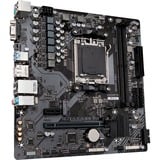 GIGABYTE B650M S2H, Mainboard schwarz/grau