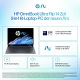 HP OmniBook Ultra Flip 14-fh0079ng, Notebook grau, Windows 11 Home 64-Bit, 35.6 cm (14 Zoll) & 120 Hz Display, 2 TB SSD