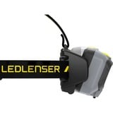 Ledlenser Stirnlampe HF8R Work, LED-Leuchte grau/gelb