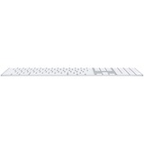 Apple Magic Keyboard mit Ziffernblock, Tastatur silber/weiß, US-Layout, Rubberdome