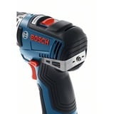 Bosch Akku-Bohrschrauber GSR 12V-35 FC solo Professional, 12Volt blau/schwarz, ohne Akku und Ladegerät, mit FlexiClick Aufsätzen, L-BOXX