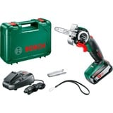 Bosch Akku-Säge NanoBlade AdvancedCut 18, 18Volt, Kettensäge grün/schwarz, Li-Ionen Akku 2,5Ah, POWER FOR ALL ALLIANCE