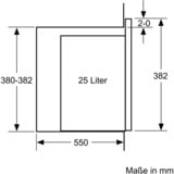 Bosch BFL524MW0 Serie 6, Mikrowelle weiß