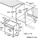 Bosch HBA533BB1 Serie | 4, Backofen schwarz