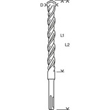 Bosch Hammerbohrer SDS-plus-5, Ø 14mm Arbeitslänge 400mm