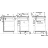 Bosch PKM845F11E Serie | 6, Autarkes Kochfeld schwarz/edelstahl, mit integriertem Dunstabzug