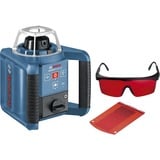 Bosch Rotationslaser GRL 300 HV Professional, mit Baustativ blau, Koffer