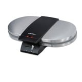 Cloer Doppel-Waffeleisen 1329 silber/schwarz, 1.200 Watt