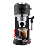 DeLonghi Dedica Style EC 685.BK, Espressomaschine schwarz/silber (glänzend)