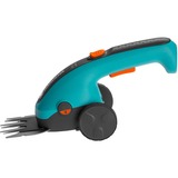 GARDENA Akku-Grasschere ClassicCut Li Set, 3,6Volt türkis/schwarz, Li-Ionen-Akku 2,5Ah, mit Stiel u. Rädern