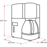 Melitta Optima Timer, Filtermaschine schwarz/edelstahl