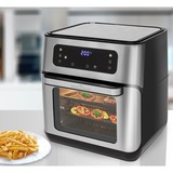 ProfiCook Heißluftfritteuse PC-FR 1200 H edelstahl/schwarz, 1.500 Watt, Kapazität 11 Liter