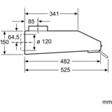 Siemens LU62LFA21 iQ100, Dunstabzugshaube weiß