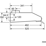 Siemens LU63LCC40 iQ100, Dunstabzugshaube braun