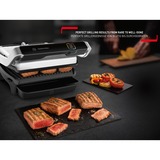 Tefal OptiGrill Elite GC750D, Kontaktgrill silber/schwarz, 2.000 Watt