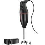 Unold Stabmixer ESGE Zauberstab M 100 Design schwarz/rot, 120 Watt, mit Wandhalterung