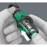 Wera 826 T Kraftform Turbo Bits-Handhalter, Schraubendreher schwarz/grün, mit Rapidaptor Schnellwechselfutter