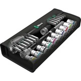 Wera Zyklop Hybrid-Knarrensatz 8006 SC 1, Werkzeug-Set mit Umschaltknarre, 1/2"