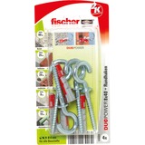 fischer Dübel DUOPOWER 8x40 RH K hellgrau/rot, 4 Stück