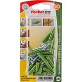 fischer Spreizdübel SX GREEN 5x25 S K grün, 20 Stück, mit Schraube