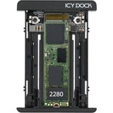 Icy Dock EZConvert MB705M2P-B, Konverter schwarz, M.2 PCIe NVMe SSD zu 2,5" U.2 PCIe SSD Konverter / Adapter