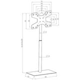 HAGOR Braclabs Stand Floorbase, Standsystem schwarz, Freistehend