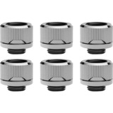 EKWB EK-Quantum Torque 6-Pack HTC 14 - Nickel, Verbindung silber, 6er Pack