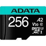 ADATA Premier Pro 256 GB microSDXC, Speicherkarte UHS-I U3, Class 10, V30, A2