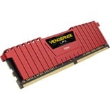 Corsair DIMM 8 GB DDR4-2400  , Arbeitsspeicher rot, CMK8GX4M1A2400C16R, Vengeance LPX, INTEL XMP