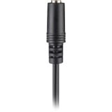 goobay Kabel 3,5mm-Stecker > 2x 3,5mm-Kupplung schwarz, 20cm, stereo