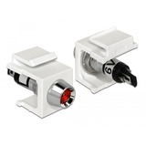 DeLOCK Keystone LED rot 6 V, Keystone-Modul weiß, für Keystone Halterungen mit 19,2x14,9 mm