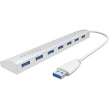 ICY BOX IB-AC6701 7Port USB3.0 HUB, USB-Hub silber