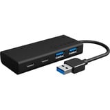 ICY BOX IB-HUB1426-U3, USB-Hub schwarz