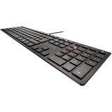 CHERRY KC 6000 SLIM, Tastatur schwarz, FR-Layout, Cherry SX-Scherentechnologie