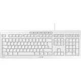 CHERRY STREAM KEYBOARD, Tastatur weiß/grau, UK-Layout, Cherry SX-Scherentechnologie