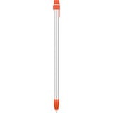 Logitech Crayon, Eingabestift silber/orange, für alle ab 2018 veröffentlichten iPads