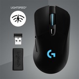 Logitech G703 LIGHTSPEED, Gaming-Maus schwarz, mit HERO 25K-Sensor