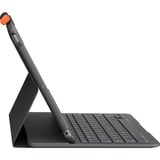 Logitech Slim Folio, Tastatur schwarz, DE-Layout, Scherenmechanik, für iPad 7., 8. und 9. Generation