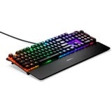 SteelSeries APEX 7, Gaming-Tastatur schwarz, DE-Layout, SteelSeries QX2 Blue