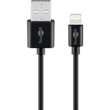 goobay Apple Lightning Ladeset 1A, Ladegerät schwarz