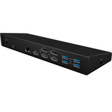 ICY BOX IB-DK2244AC, Dockingstation schwarz, HDMI, USB-C, DisplayPort