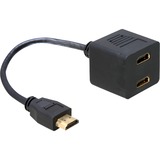 DeLOCK Adapter HDMI - 2x HDMI, HDMI Splitter 20 cm