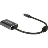 DeLOCK USB Adapter, USB-C Stecker > HDMI 4K Buchse dunkelgrau, 20cm, PD, Laden mit bis zu 60 Watt