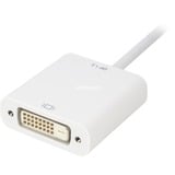 Sharkoon DisplayPort 1.2 > DVI24+1 Converter, Kabel weiß, 15 cm