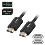 Sharkoon Kabel HDMI Stecker > HDMI Stecker schwarz, 1 Meter, HDMI 4K