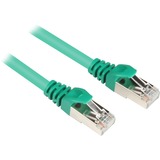 Sharkoon Patchkabel RJ45 Cat.6 S/FTP grün, 25 cm