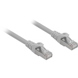 Sharkoon Patchkabel RJ45 Cat.6a SFTP grau, 25 cm, LSOH (Halogenfrei)