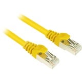 Sharkoon Patchkabel RJ45 Stecker > RJ45 Stecker CAT.6 S/FTP gelb, 1,5 Meter